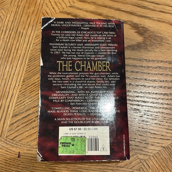 John Grisham's 'The Chamber' Paperback Book - Picture 2 of 4